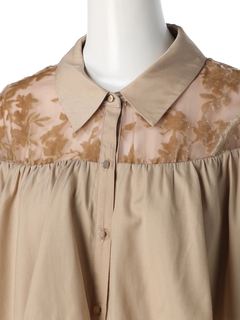 LADYMADE(レディメイド) |ベロアオパールフリルブラウス