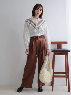 LADYMADE(レディメイド) |リブライン切り替えシャツ