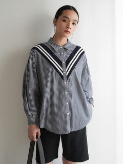 LADYMADE(レディメイド) |リブライン切り替えシャツ