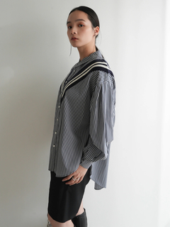 LADYMADE(レディメイド) |リブライン切り替えシャツ