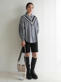 LADYMADE(レディメイド) |リブライン切り替えシャツ