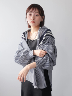 LADYMADE(レディメイド) |リブライン切り替えシャツ