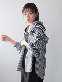 LADYMADE(レディメイド) |リブライン切り替えシャツ