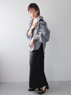 LADYMADE(レディメイド) |リブライン切り替えシャツ