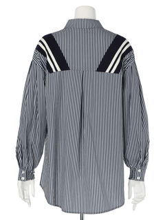 LADYMADE(レディメイド) |リブライン切り替えシャツ