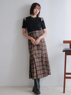 LADYMADE(レディメイド) |2WAYショルダーニットドッキングワンピース