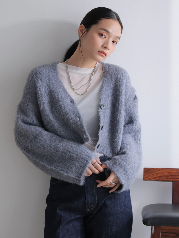 LADYMADE(レディメイド) |2WAYスリーブフェザーニットカーデ