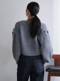 LADYMADE(レディメイド) |2WAYスリーブフェザーニットカーデ