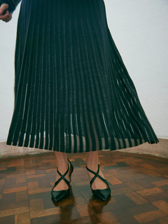 LADYMADE(レディメイド) |スリットスリーブプリーツニットワンピース