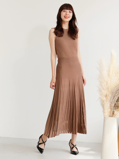 LADYMADE(レディメイド) |スリットスリーブプリーツニットワンピース