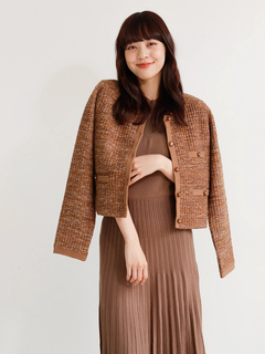 LADYMADE(レディメイド) |スリットスリーブプリーツニットワンピース