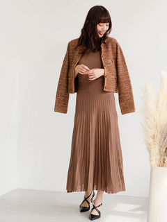 LADYMADE(レディメイド) |スリットスリーブプリーツニットワンピース