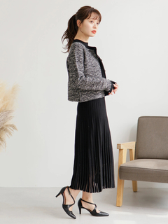 LADYMADE(レディメイド) |スリットスリーブプリーツニットワンピース