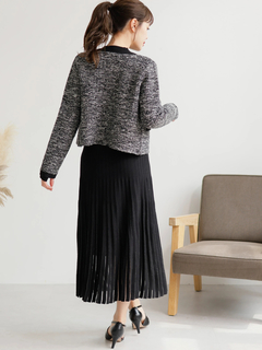 LADYMADE(レディメイド) |スリットスリーブプリーツニットワンピース