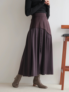 LADYMADE(レディメイド) |サテンスリットフレアスカート