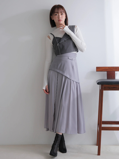 LADYMADE(レディメイド) |サテンスリットフレアスカート