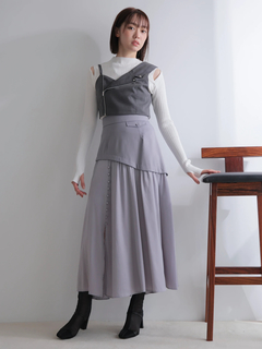 LADYMADE(レディメイド) |サテンスリットフレアスカート