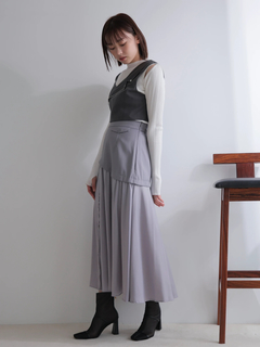 LADYMADE(レディメイド) |サテンスリットフレアスカート