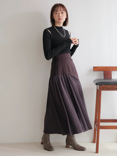 LADYMADE(レディメイド) |サテンスリットフレアスカート