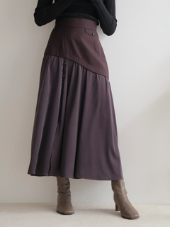 LADYMADE(レディメイド) |サテンスリットフレアスカート