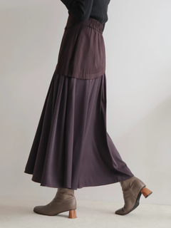 LADYMADE(レディメイド) |サテンスリットフレアスカート