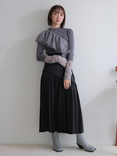 LADYMADE(レディメイド) |サテンスリットフレアスカート