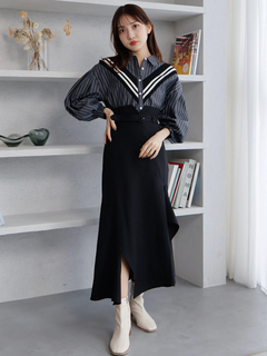 LADYMADE(レディメイド) |ハイウエストベルトマーメイドスカート