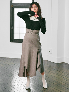 LADYMADE(レディメイド) |ハイウエストベルトマーメイドスカート