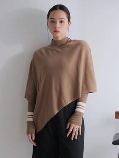 LADYMADE(レディメイド) |ケープセットラインリブニット