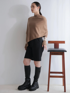 LADYMADE(レディメイド) |ケープセットラインリブニット