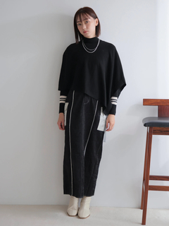 LADYMADE(レディメイド) |ケープセットラインリブニット