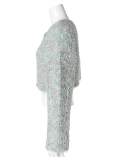 LADYMADE(レディメイド) |ラメフェザーショートニットカーディガン