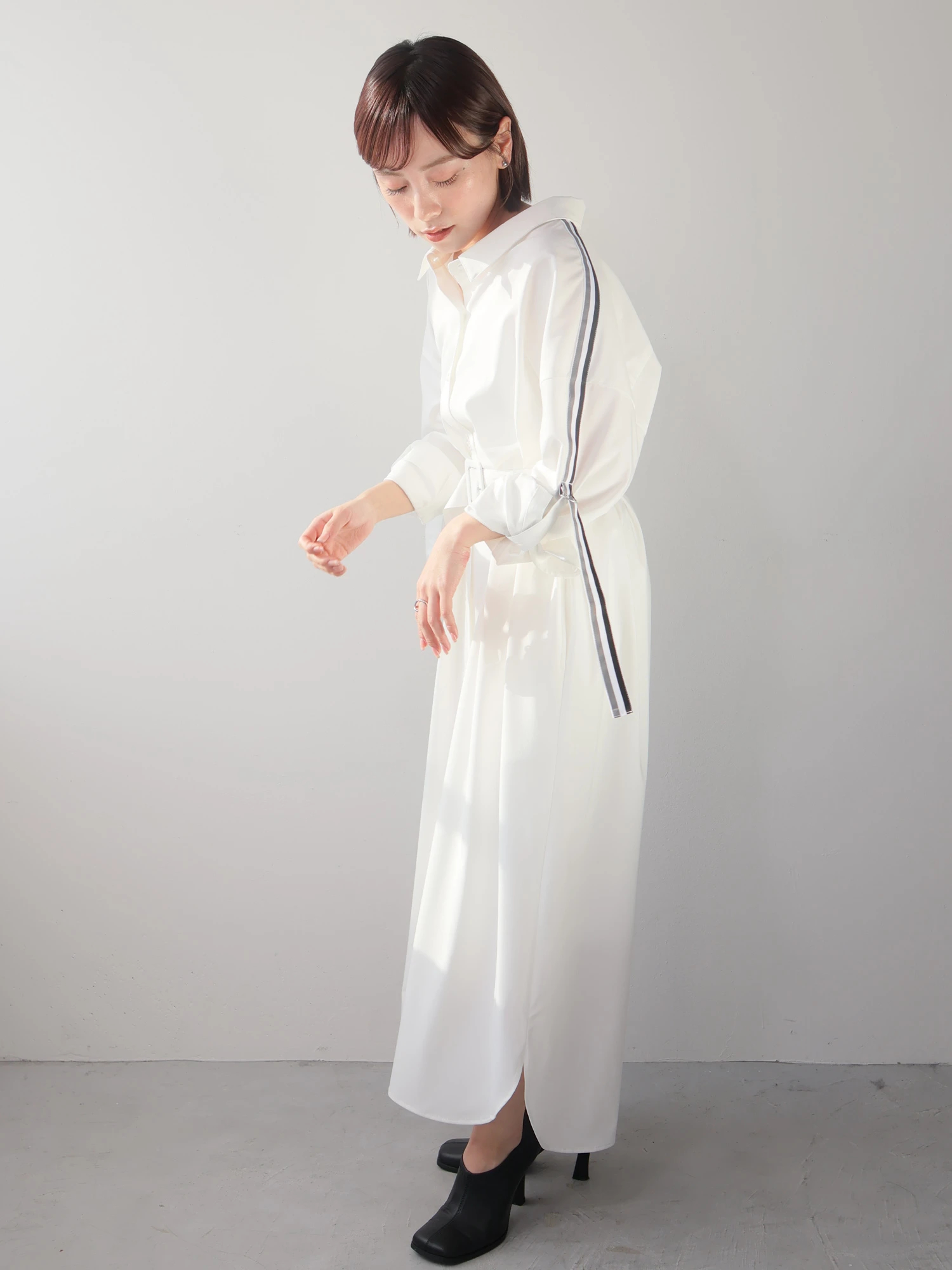 LADYMADE（レディメイド）｜ ターンバックロングシャツワンピース