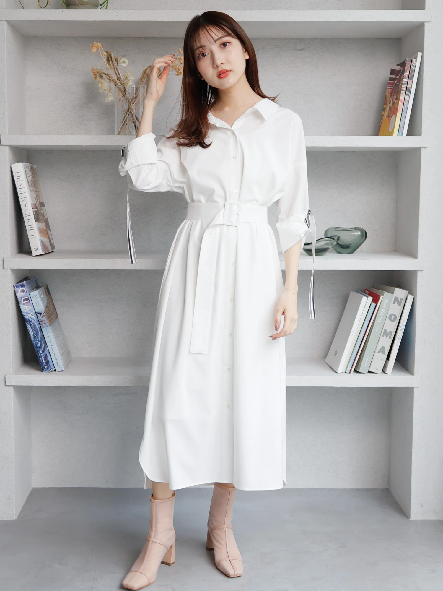LADYMADE（レディメイド）｜ ターンバックロングシャツ