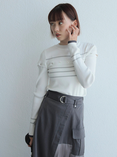 LADYMADE(レディメイド) |オープンスリーブボーダーニット