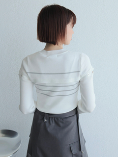 LADYMADE(レディメイド) |オープンスリーブボーダーニット