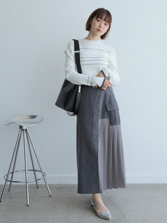 LADYMADE(レディメイド) |オープンスリーブボーダーニット