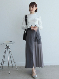 LADYMADE(レディメイド) |オープンスリーブボーダーニット