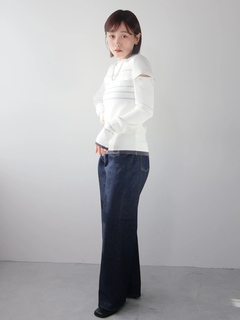 LADYMADE(レディメイド) |オープンスリーブボーダーニット