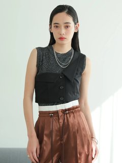 LADYMADE(レディメイド) |アシンメトリーカラーワンショルビスチェ