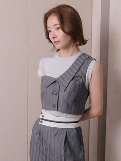 LADYMADE(レディメイド) |アシンメトリーカラーワンショルビスチェ