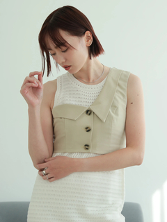 LADYMADE(レディメイド) |アシンメトリーカラーワンショルビスチェ