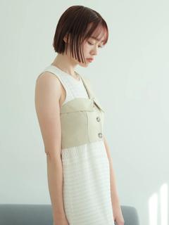 LADYMADE(レディメイド) |アシンメトリーカラーワンショルビスチェ