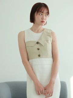 LADYMADE(レディメイド) |アシンメトリーカラーワンショルビスチェ