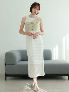 LADYMADE(レディメイド) |アシンメトリーカラーワンショルビスチェ