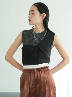 LADYMADE(レディメイド) |アシンメトリーカラーワンショルビスチェ