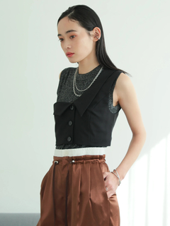 LADYMADE(レディメイド) |アシンメトリーカラーワンショルビスチェ
