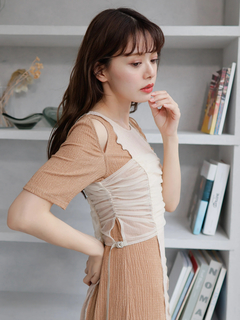 LADYMADE(レディメイド) |チュールビスチェレイヤードカットワンピース