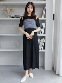 LADYMADE(レディメイド) |チュールビスチェレイヤードカットワンピース