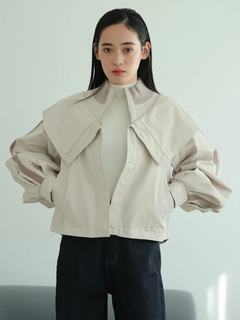 LADYMADE(レディメイド) |タックボリュームスリーブZIPブルゾン